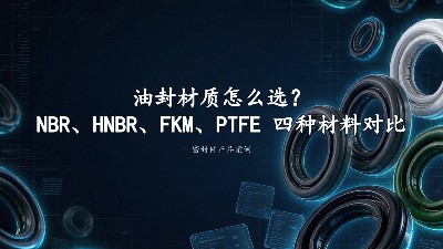 油封材质怎么选？NBR、HNBR、FKM、PTFE 四种主流材料对比