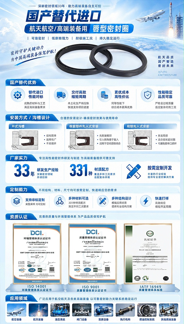 泛塞封密封圈