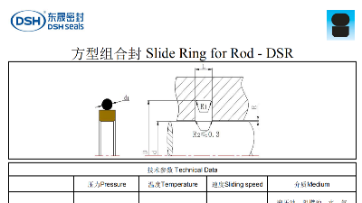 DSH方型组合O型密封圈规格尺寸表