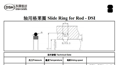 轴用<i style='color:red'>格莱圈规格尺寸</i>表1