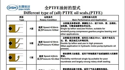 新版PTFE油封型式