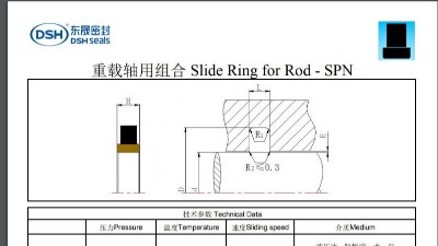 <i style='color:red'>重载轴用组合密封圈规格尺寸表</i>SPN